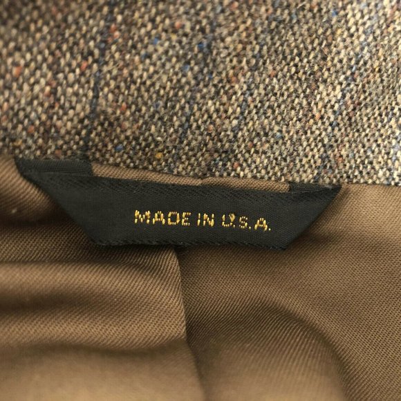 Vintage Mens Western Pioneer Wear Cowboy Blazer Wool Blend Arrow Design … - Picture 5 of 7